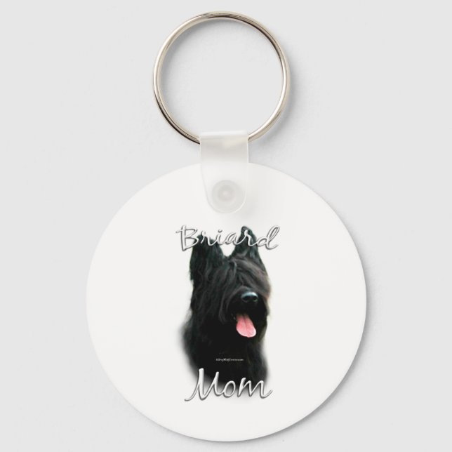 Briard Mama 2 Schlüsselanhänger (Vorderseite)