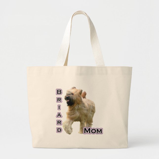 Briard Mama 4 Jumbo Stoffbeutel (Vorne)