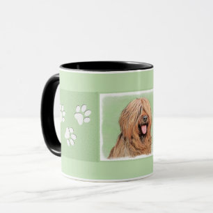 Briard Painting - Niedliche Hundekunst Tasse