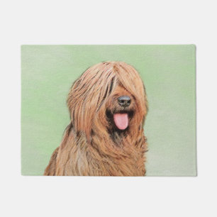Briard Painting - Niedliche Original Dog Art Fußmatte