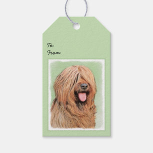 Briard Painting - Niedliche Original Dog Art Geschenkanhänger