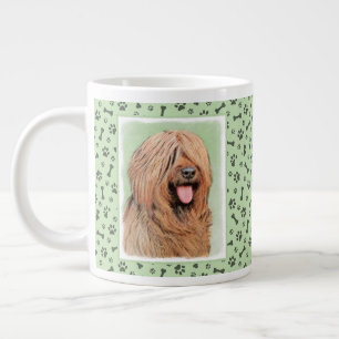 Briard Painting - Niedliche Original Dog Art Jumbo-Tasse
