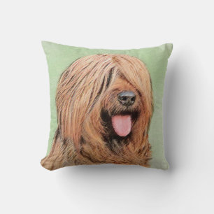 Briard Painting - Niedliche Original Dog Art Kissen
