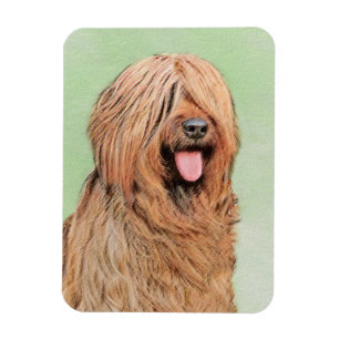 Briard Painting - Niedliche Original Dog Art Magnet