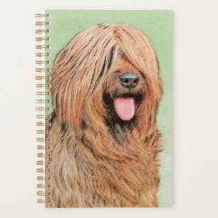 Briard Painting - Niedliche Original Dog Art Planer