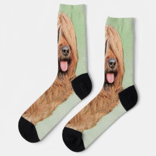 Briard Painting - Niedliche Original Dog Art Socken