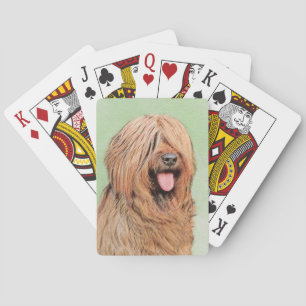 Briard Painting - Niedliche Original Dog Art Spielkarten
