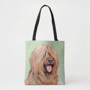 Briard Painting - Niedliche Original Dog Art Tasche