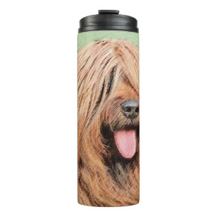 Briard Painting - Niedliche Original Dog Art Thermosbecher