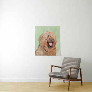 Briard Painting - Niedliche Original Dog Art Wandteppich