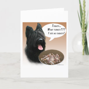 Briard Türkei Feiertagskarte