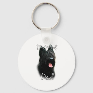 Briard Vater 2 Schlüsselanhänger