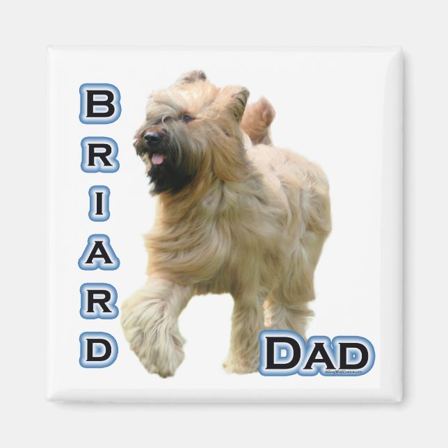 Briard Vater 4 - Magnet (Vorne)