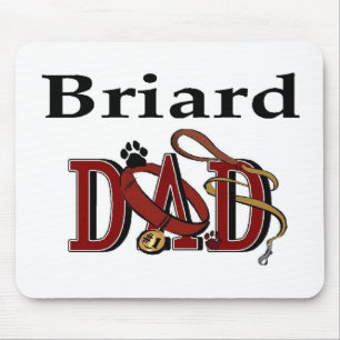 Briard Vater Geschenke Mousepad