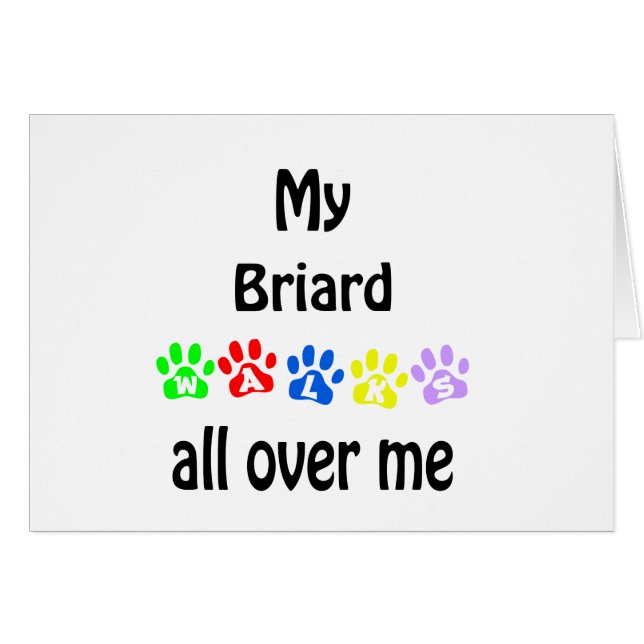 Briard Walks Design (Vorderseite (Horizontal))