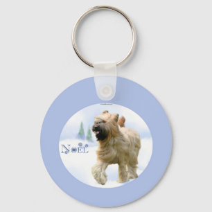 Briard Weihnachten Schlüsselanhänger