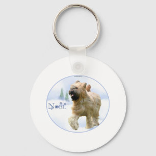 Briard Weihnachten Schlüsselanhänger