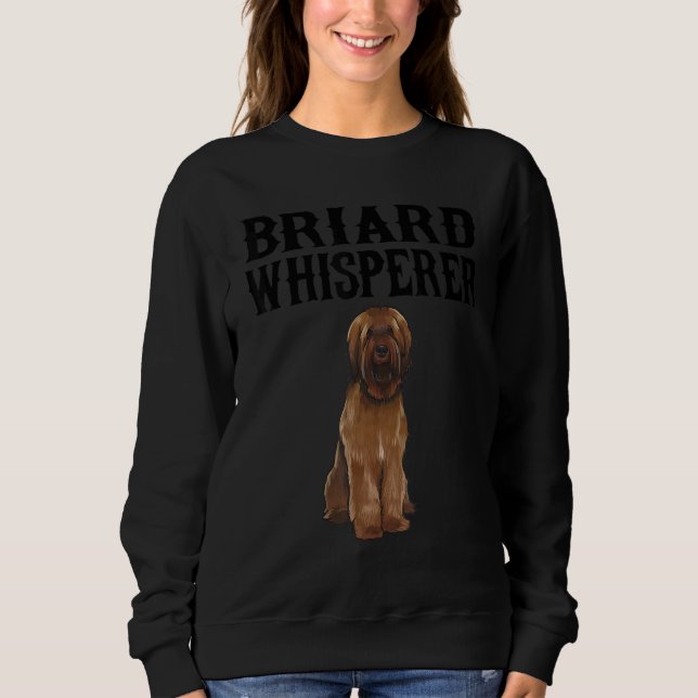 Briard Wisperer Dog Sweatshirt (Vorderseite)