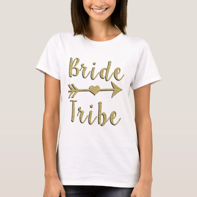 Bribe Tribe Gold Glitzer Tank (Vorderseite)
