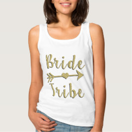 Bribe Tribe Gold Glitzer Tank