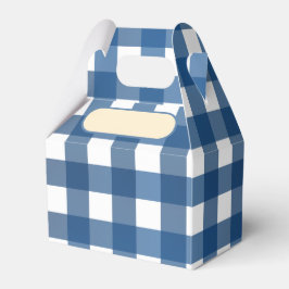 Brich Box Vichy Marine Geschenkschachtel