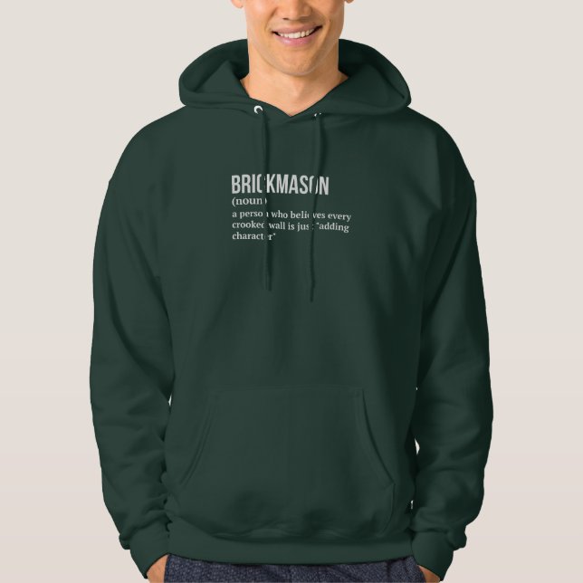 Brick and Mortar Master - Funny Mason Hoodie (Vorderseite)