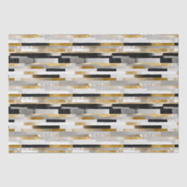 Brick Bond Brushstrokes Geometrisches Muster Seidenpapier