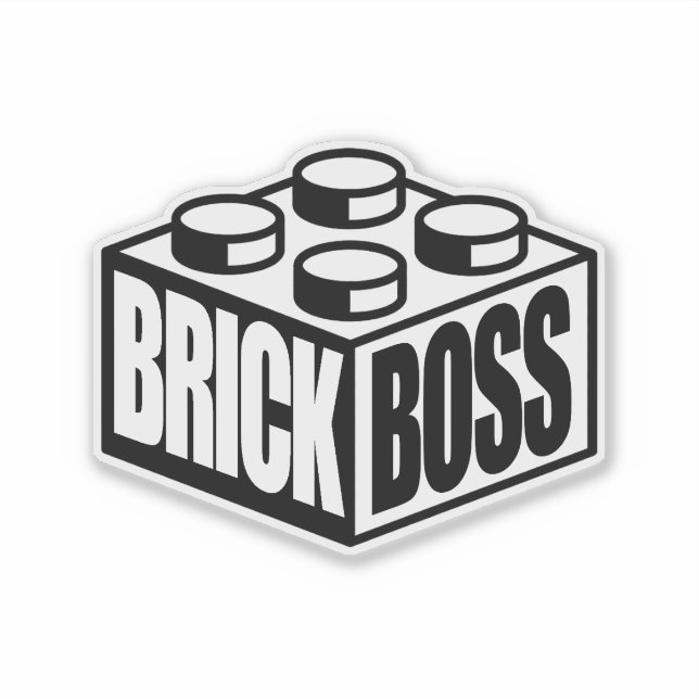 Brick Boss Aufkleber (Vorderseite)