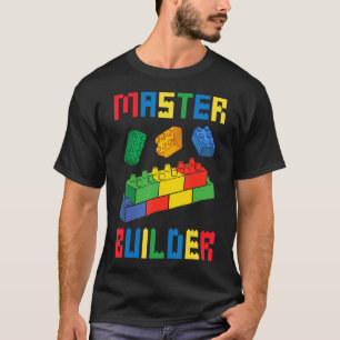 Brick Builder blockt Gebäude Master Builder Toys T-Shirt