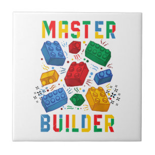 Brick Builder Funny Blocks Gebäude Master Builder Fliese