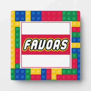 Brick Builder Geburtstagsfeier Gunstbeweis Schild Fotoplatte