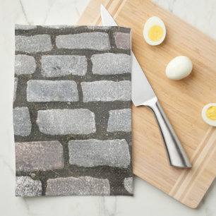 Brick Cobblestone Street Pathway Naturofotografie Geschirrtuch