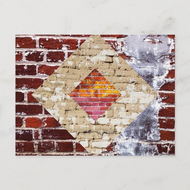 Brick Diamond Postcard Postkarte (Vorderseite)