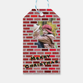 Brick Foto Weihnachten Geschenkanhänger