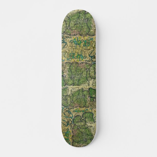Brick Graffiti New York Skateboard (Vorne)