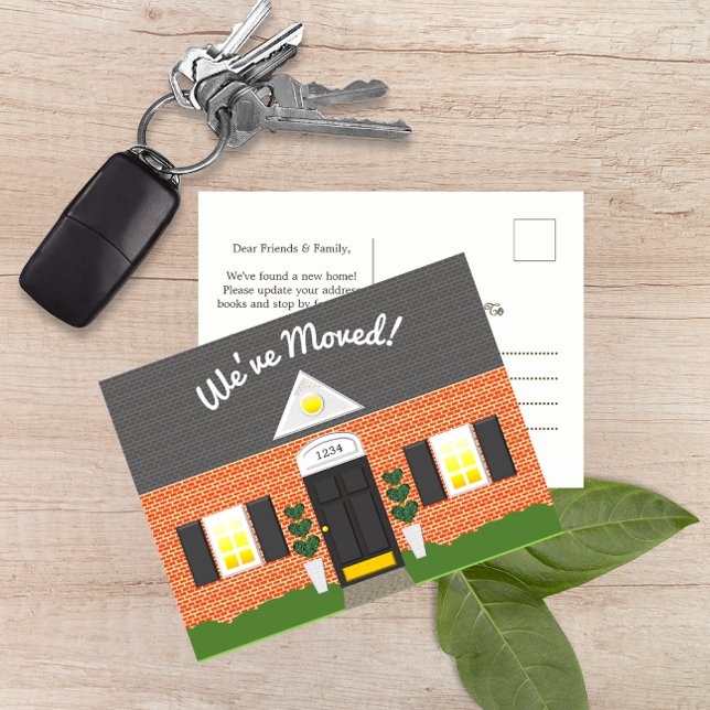 Brick House Factory New Address Postcard Ankündigungspostkarte (Von Creator hochgeladen)