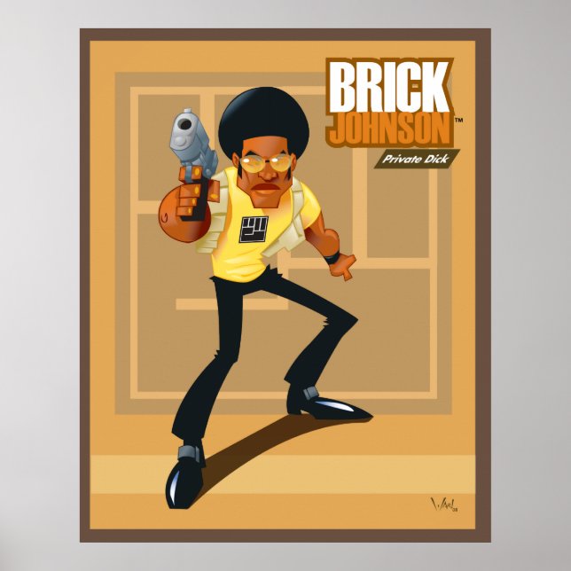 Brick Johnson. Private Dick! Poster (Vorne)