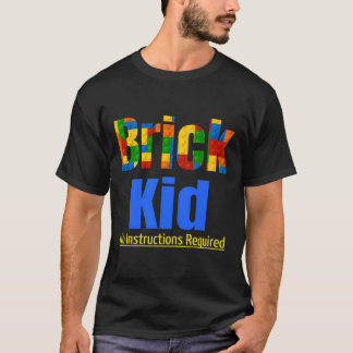 Brick Kid Master Brick Builder No Instructions Blo T-Shirt
