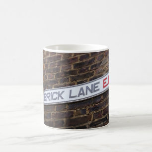Brick Lane - London - Street Sign - Coffee Tasse