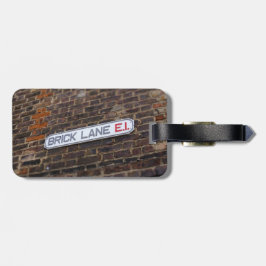 Brick Lane - London - Street Sign - Gepäckmarke Gepäckanhänger