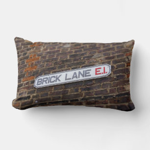 Brick Lane - London - Street Sign - Throw Kissen