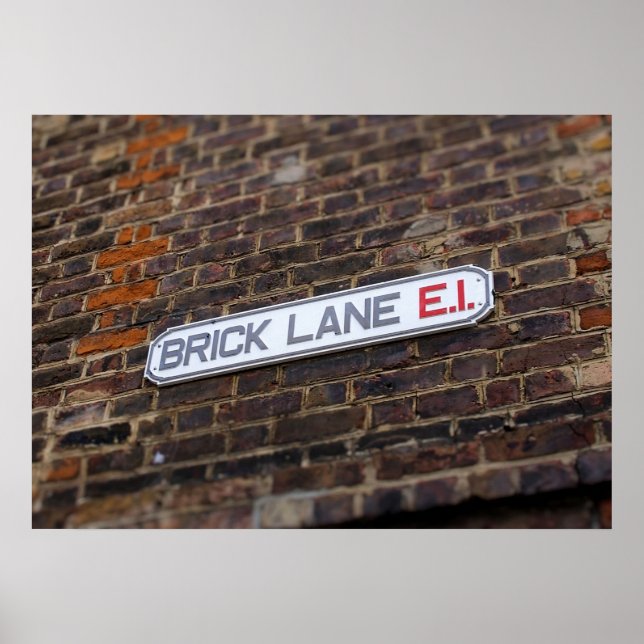 Brick Lane - Londres - Signe de rue - Poster (Devant)