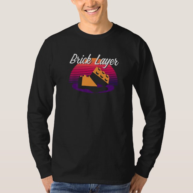 Brick Layer Big Gebäude Blocks Master Builder Eng T-Shirt (Vorderseite)