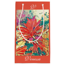 Brick Orange Abstrakt Art Garden Bush Monogram BAE