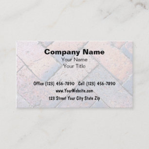Brick Paving Business Cards Visitenkarte