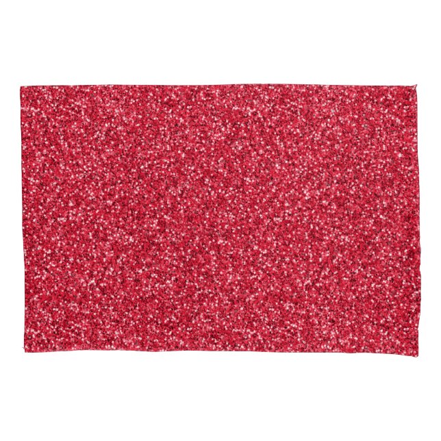 Brick Red Glitzer Kissenbezug (Vorderseite)