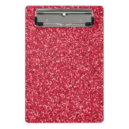 Brick Red Glitzer Mini Klemmbrett