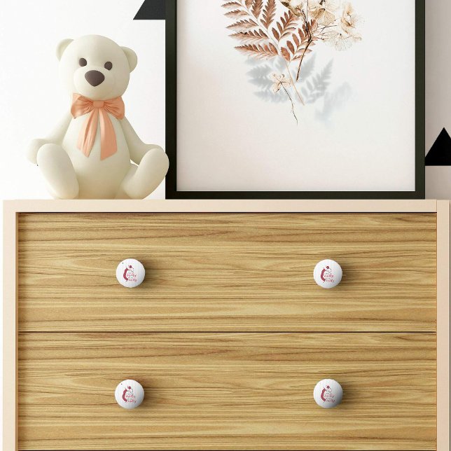 Brick Red Ich fühle mich Knitty, Oh, so knitty Keramikknauf (Von Creator hochgeladen)