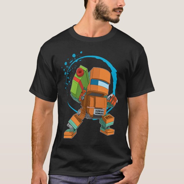 Brick Robot   Master Builder  MOC Mech T-Shirt (Vorderseite)