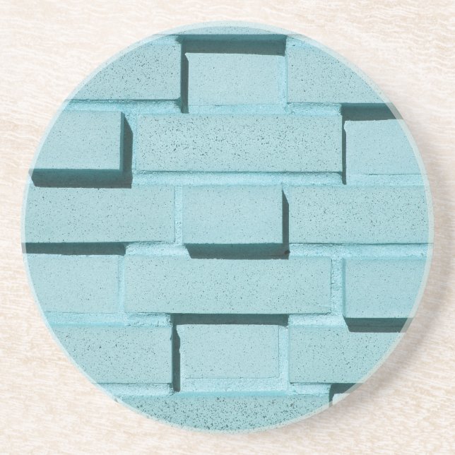 Brick, Rock, Stone Series - Aqua Brick Untersetzer (Vorne)